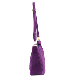 Luka 26-115 violetinė odinė rankinė fioletowy