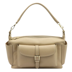 Luka 26-151 DOLLARO taupe natūralios odos rankinė taupe