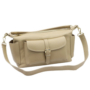 Luka 26-151 DOLLARO taupe natūralios odos rankinė taupe