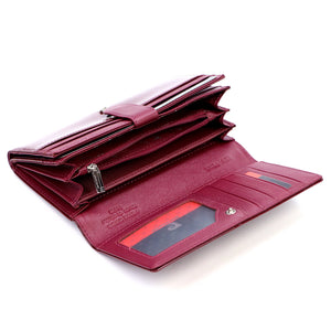 Pierre Cardin 05 LINE 102 violetinė odinė piniginė fioletowy