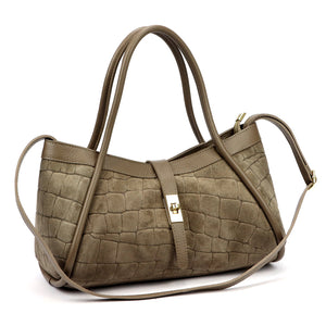 Camilla PREMIUM 10.014 CROCO taupe odinė rankinė taupe