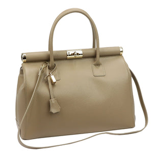 Luka 26-002 DOLLARO taupe natūralios odos rankinė taupe