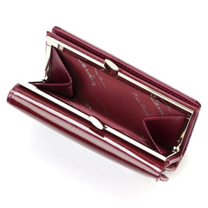 Pierre Cardin 05 LINE 108 violetinė odinė piniginė fioletowy
