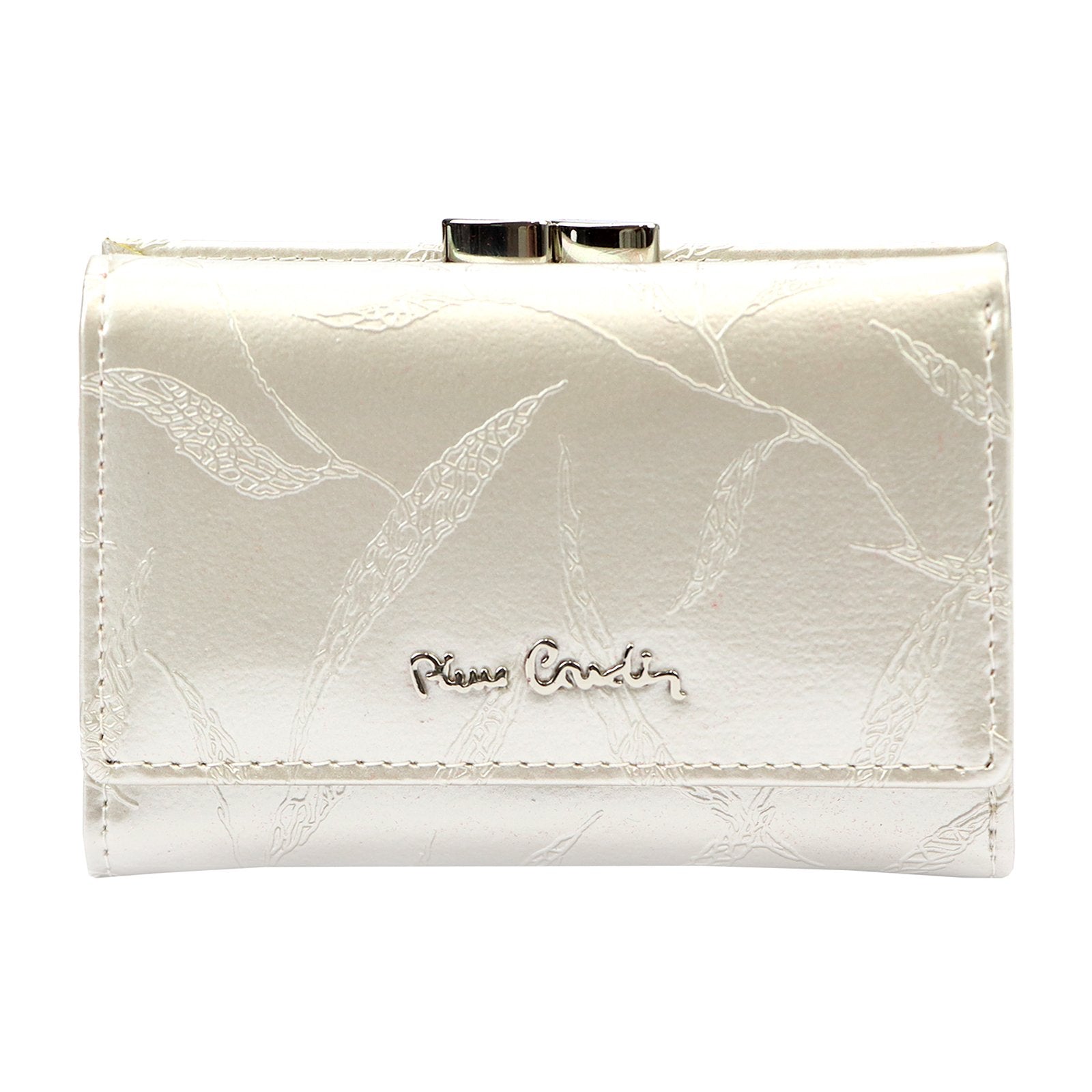 Pierre Cardin 02 LEAF 117 kreminė piniginė cream