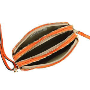 Luka 26-088 DOLLARO oranžinė odinė rankinė pomarańczowy