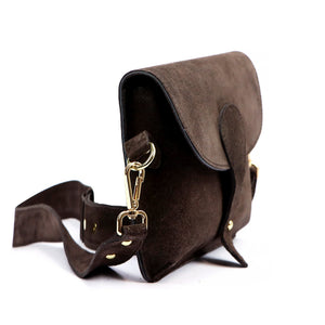 Luka 24-071 D INSTAGRAMKA tamsiai ruda odinė rankinė ciemny brąz