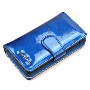Pierre Cardin 02 LEAF 116 mėlyna piniginė niebieski