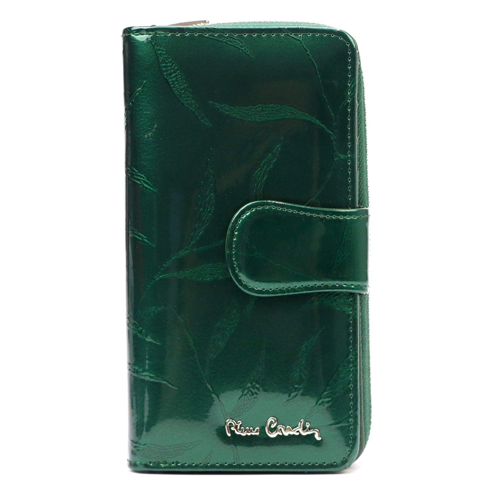 Pierre Cardin 02 LEAF 116 žalia piniginė zielony