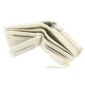 Pierre Cardin 02 LEAF 116 kreminė piniginė cream