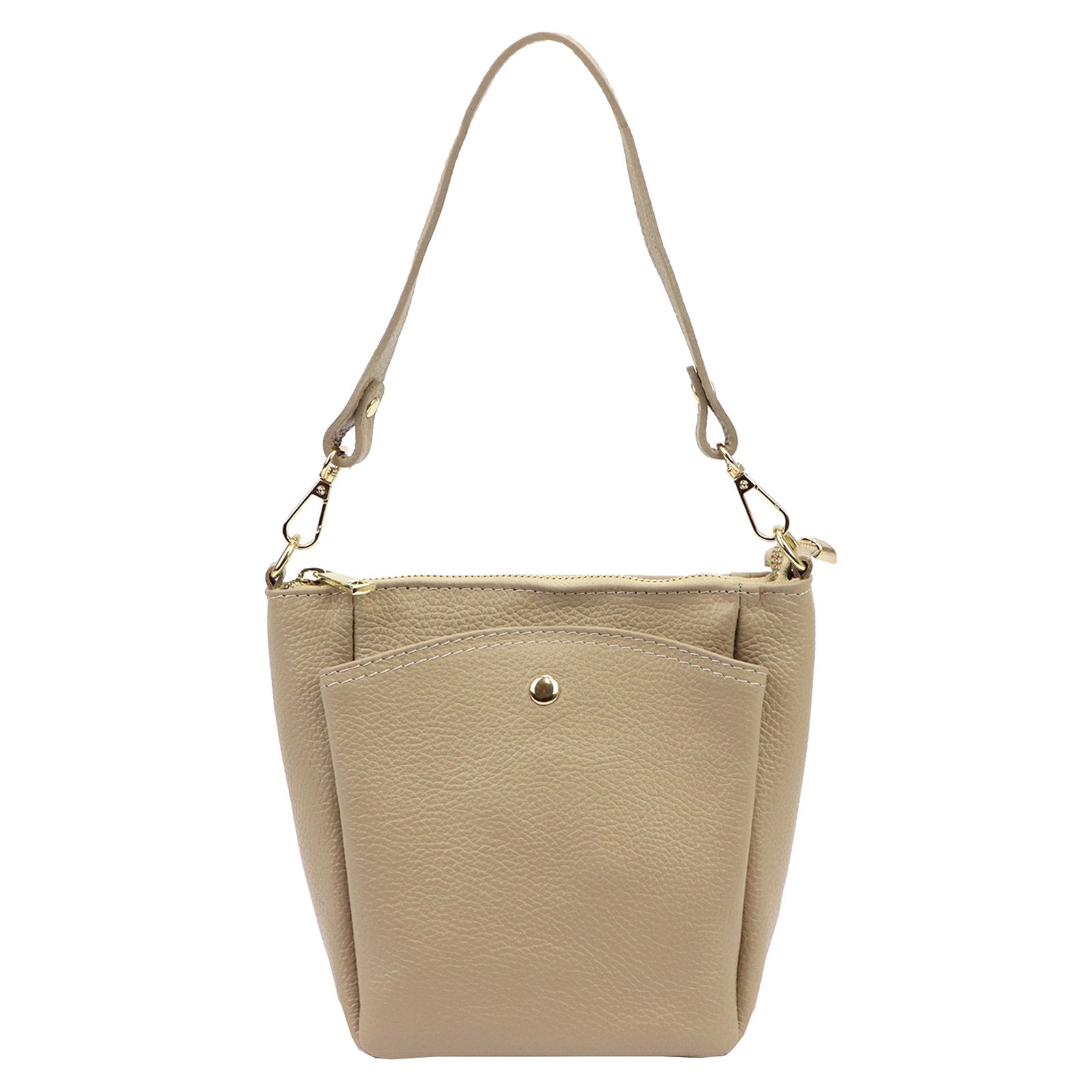 Luka 26-018 DOLLARO taupe odinė rankinė taupe