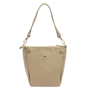 Luka 26-018 DOLLARO taupe odinė rankinė taupe