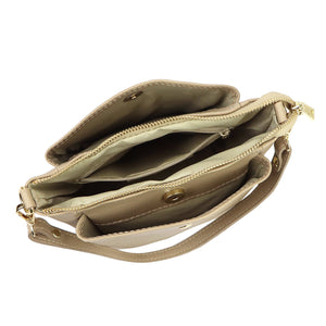 Luka 26-018 DOLLARO taupe odinė rankinė taupe