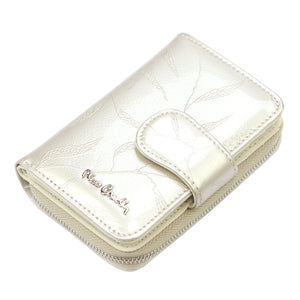 Pierre Cardin 02 LEAF 115 kreminė odinė piniginė cream