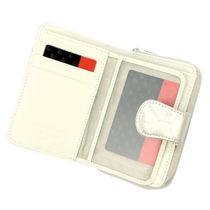 Pierre Cardin 02 LEAF 115 kreminė odinė piniginė cream