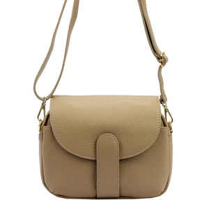 Luka 24-099 DOLLARO taupe natūralios odos rankinė taupe