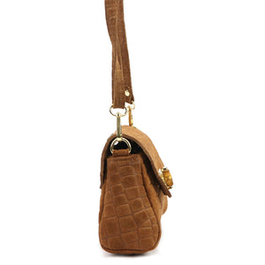 Luka 26-178 CROCO camel-2 natūralios odos rankinė camel-2