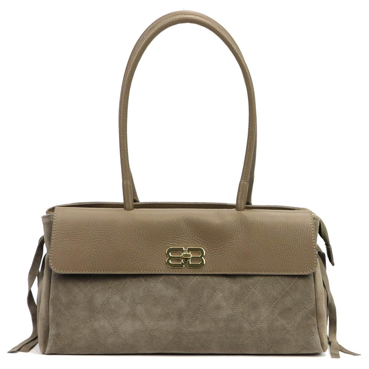Luka 26-163 taupe natūralios odos rankinė taupe