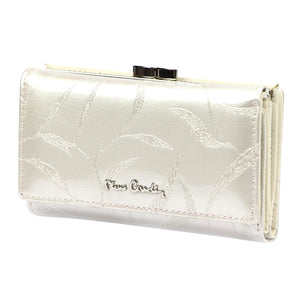 Pierre Cardin 02 LEAF 108 kreminė odinė piniginė cream