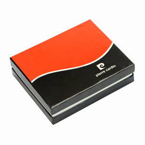 Pierre Cardin TILAK75 330 juoda ir raudona piniginė czarny + czerwony