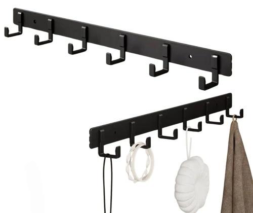 Vannas istabas āķi, 44x3x4 cm. A45 melni