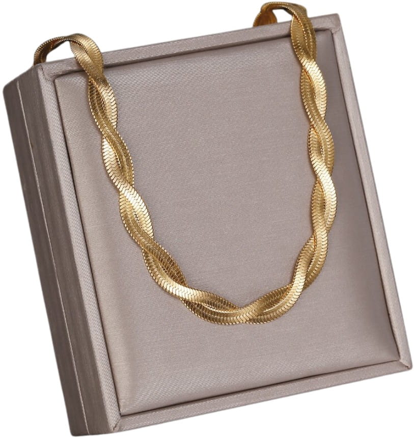 Sieviešu kaklarota A88, zelta krāsā