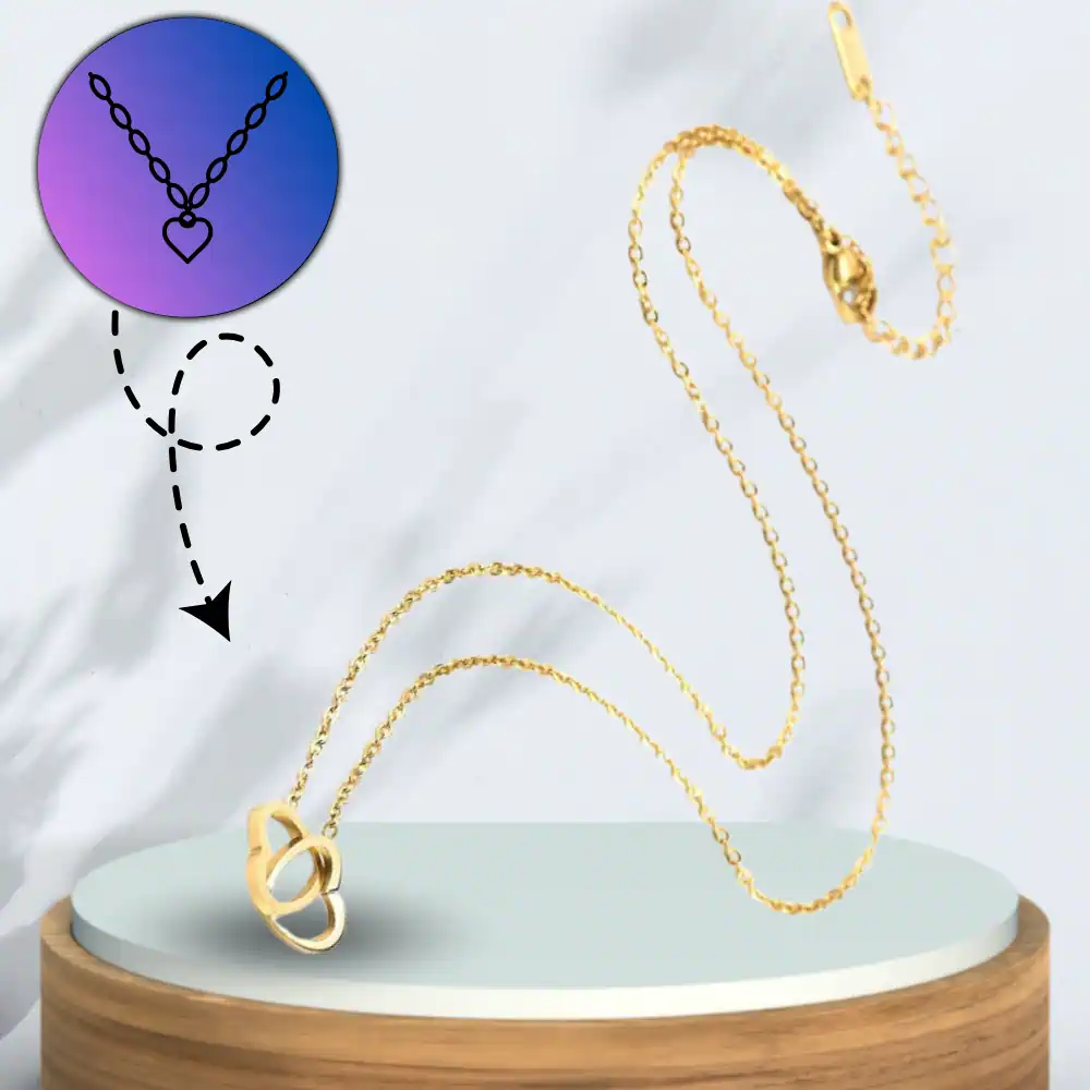 Sieviešu kaklarota B13, zelta krāsā