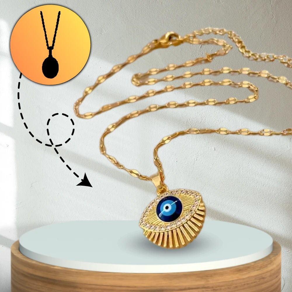 Sieviešu kaklarota B19, zelta krāsā