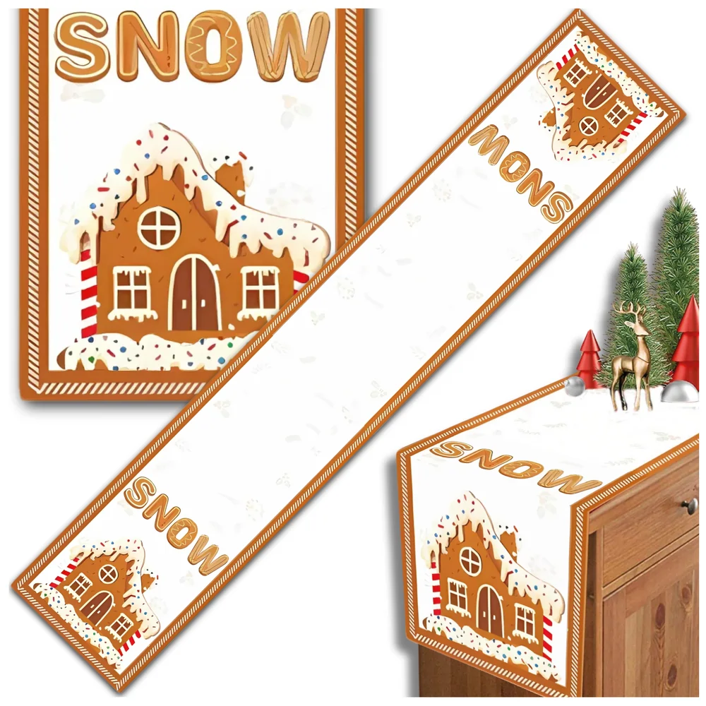 Ziemassvētku galdauts L8, balts