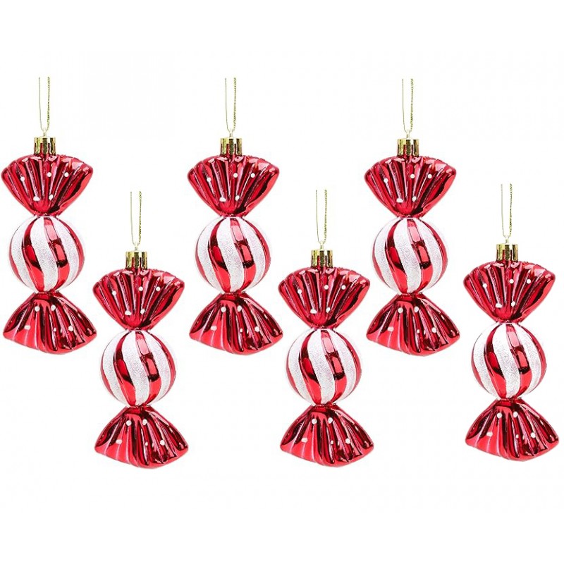 Ziemassvētku eglīšu rotaļlietas 6 gab. V13