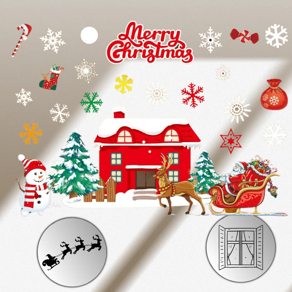 Ziemassvētku uzlīme logam P6