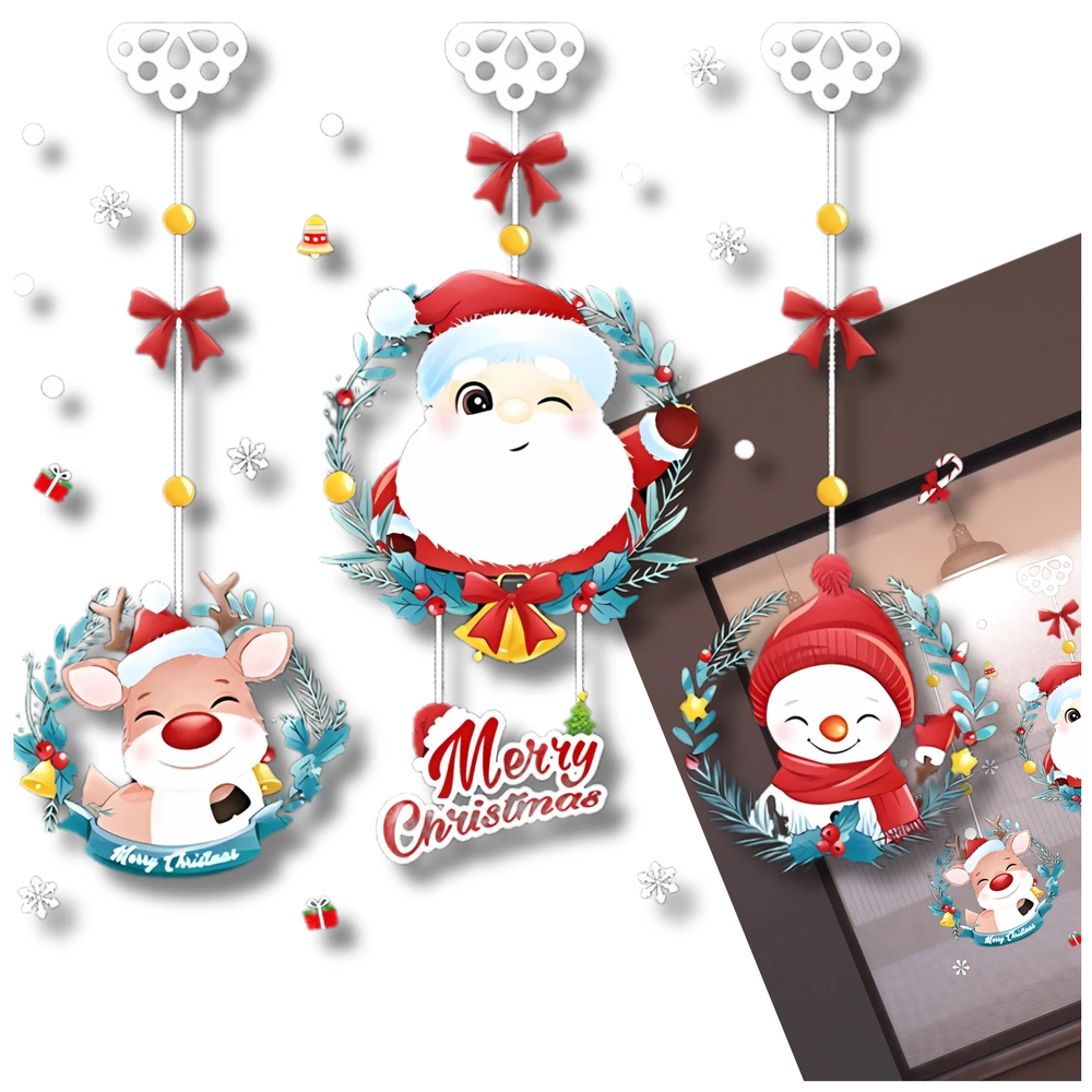 Ziemassvētku uzlīmju komplekts logam S15