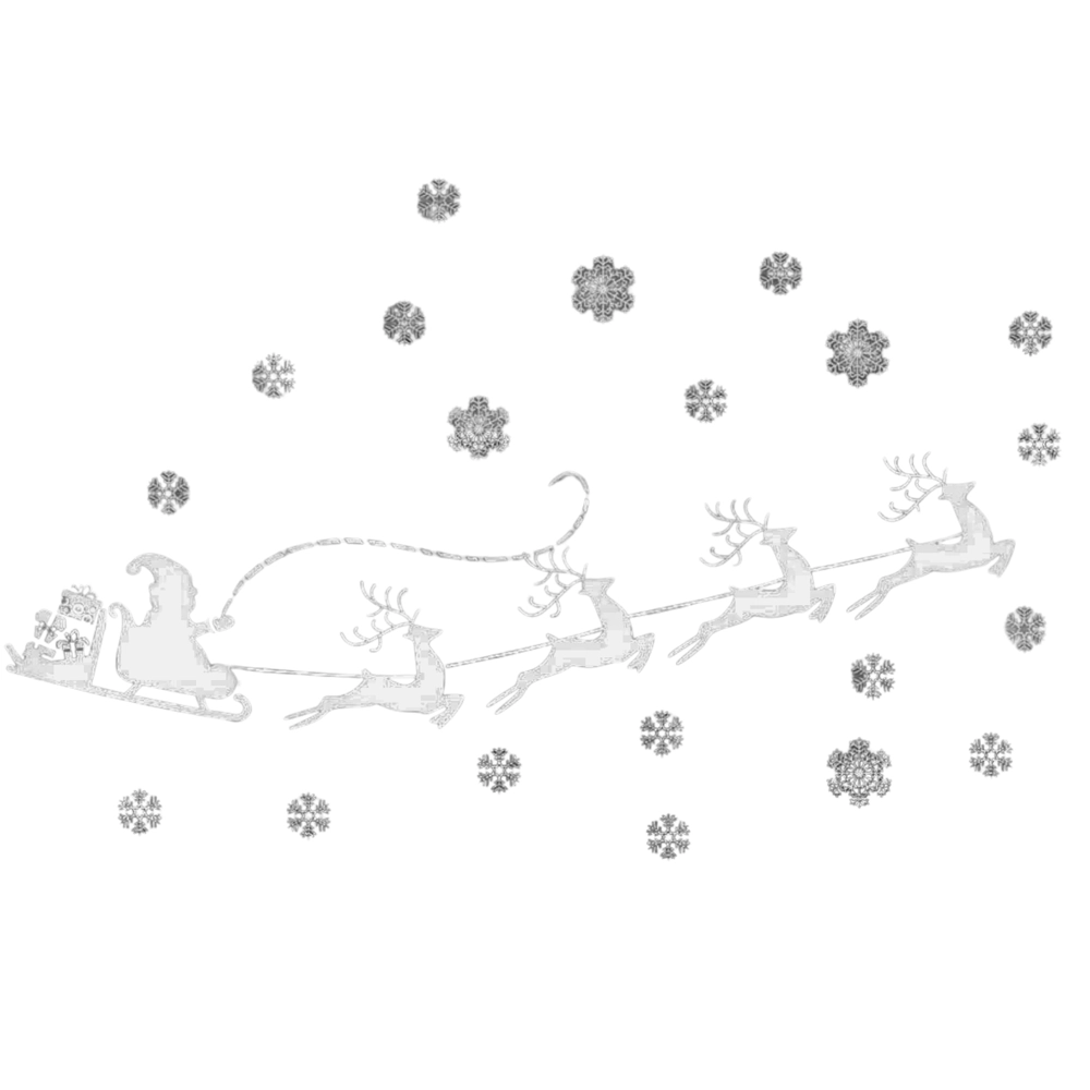 Ziemassvētku logu uzlīmju komplekts S20