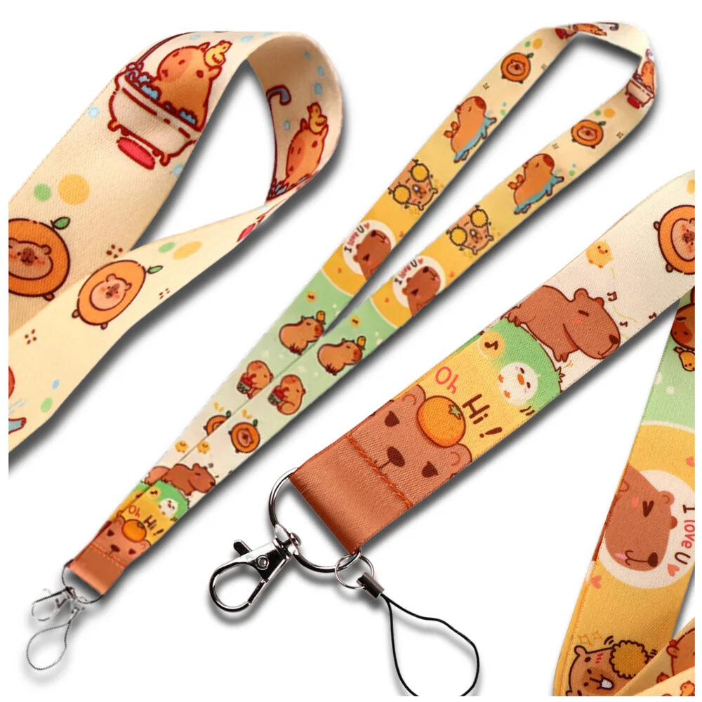 Kapibaras atslēgu piekariņš, krāsains