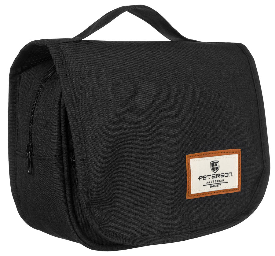 Ceļojumu kosmētikas soma Peterson, melna