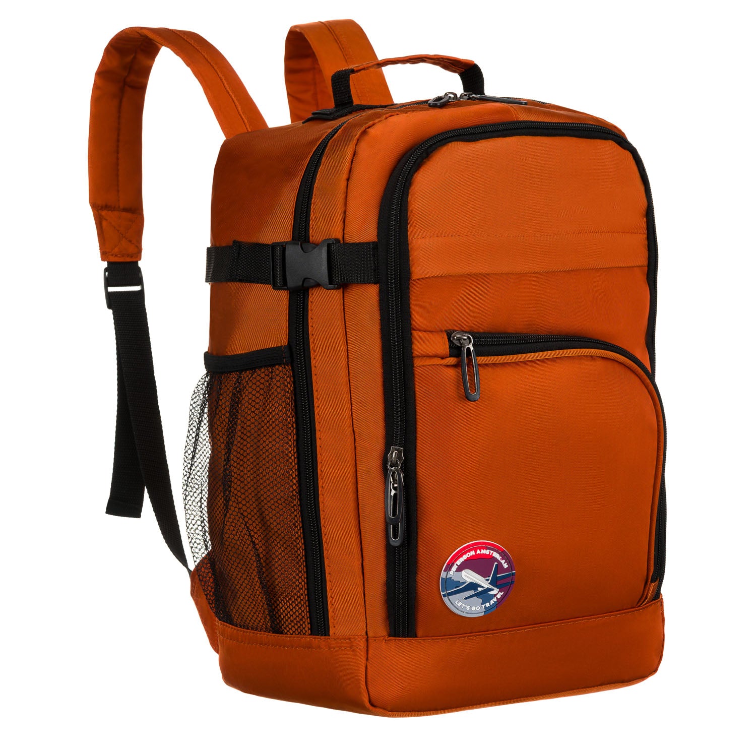 Ceļojumu mugursoma, oranža, poliesters