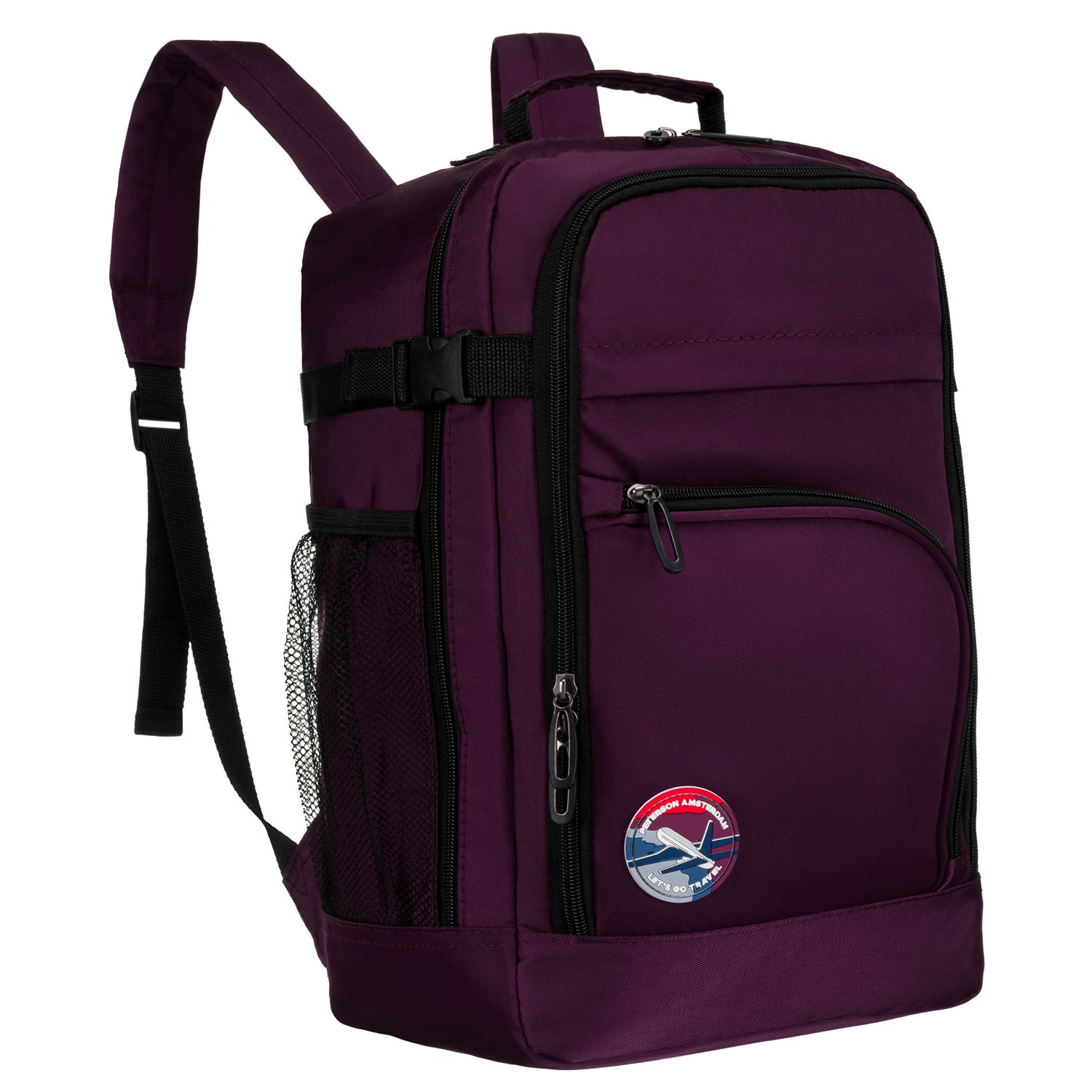 Ceļojumu mugursoma, poliesters, violeta