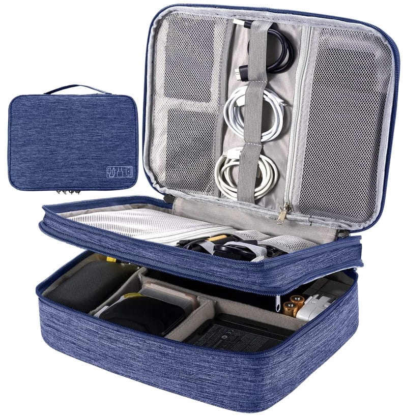 Ceļojumu maciņš vadiem A50, zils