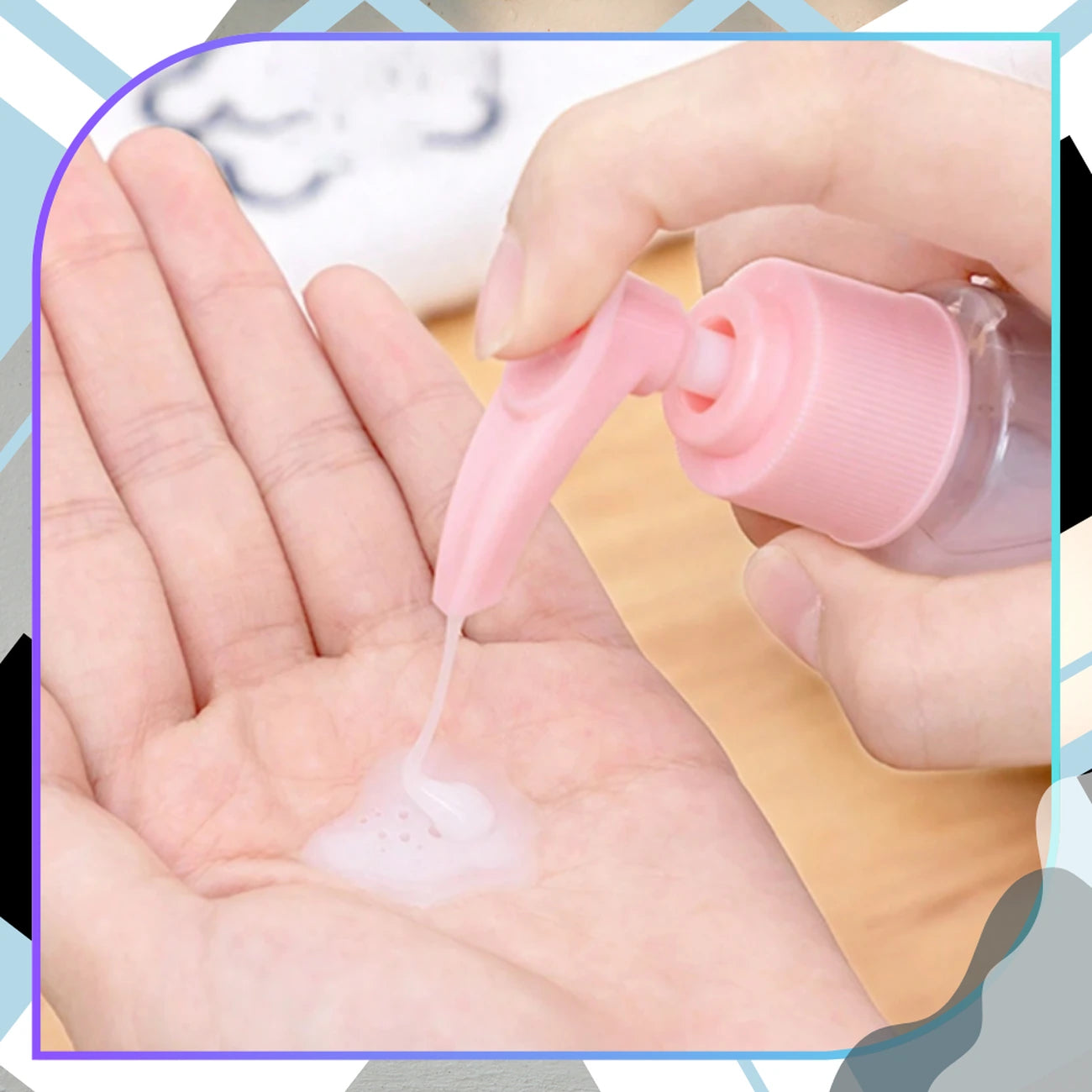 Ceļojumu kosmētikas pudeļu komplekts, 8 gab., rozā