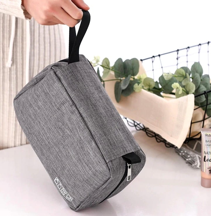 Ceļojuma kosmētikas soma E12, pelēka