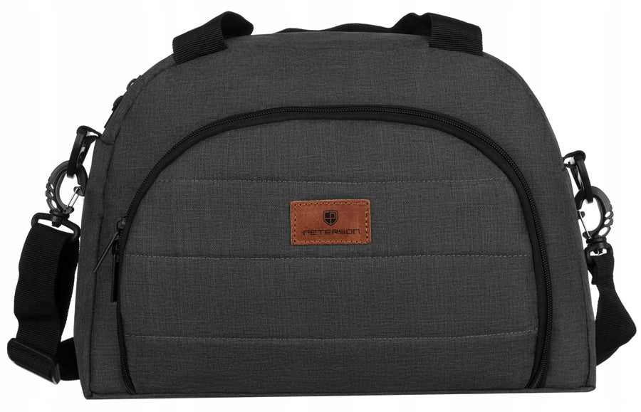 Ceļojuma soma Peterson, tumši pelēka