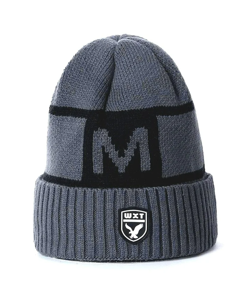 Vīriešu cepures un šalles komplekts S120, pelēks