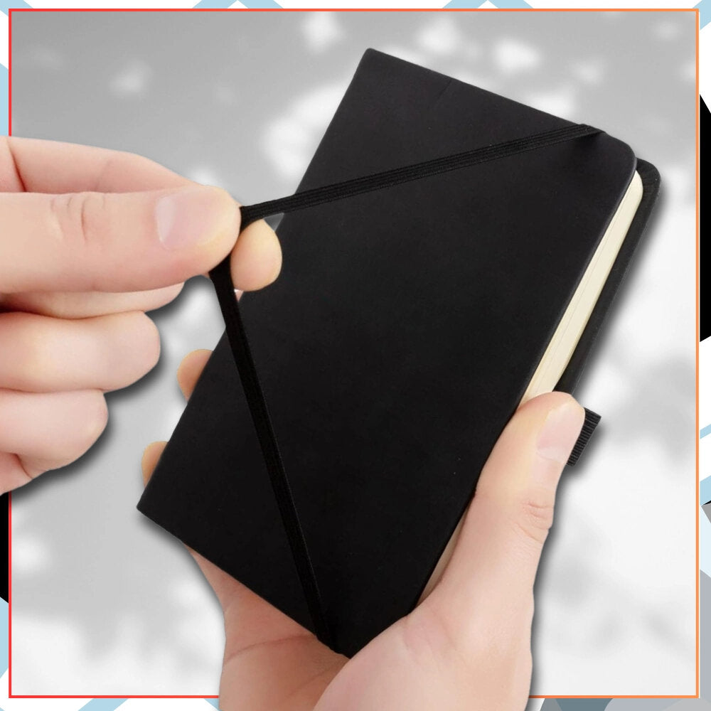 Kabatas plānotājs, melns, A7, 100 lapas