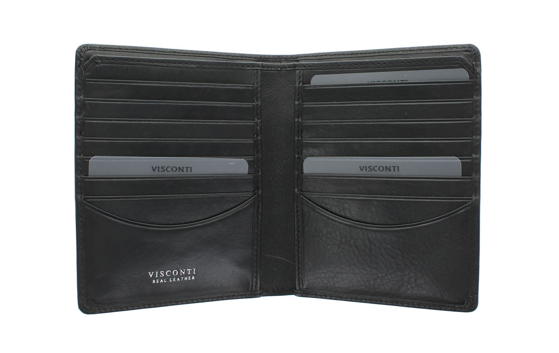 Vīriešu karšu maciņš Visconti TSC49 Black S1044