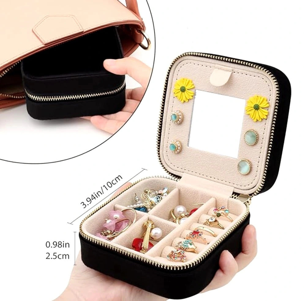 Kosmētikas rotaslietu kastīte FD127 melna