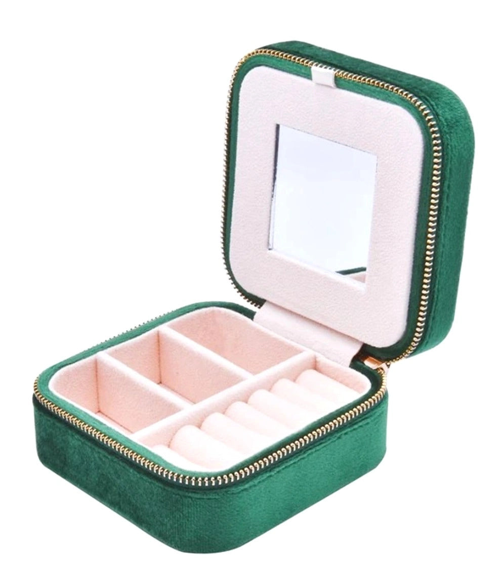 Kosmētikas rotaslietu kastīte FD127 zaļa