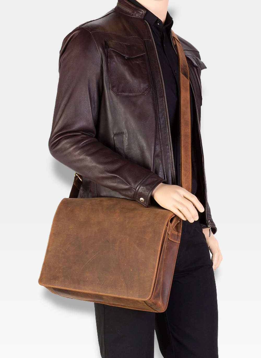 Vīriešu soma Visconti, gaiši brūna R293