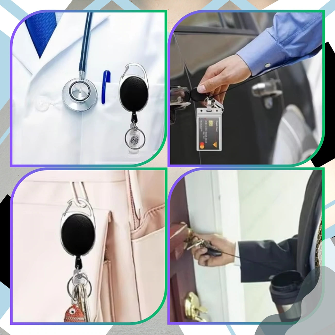 Āra atslēgu piekariņš ar karabīni, 68 cm