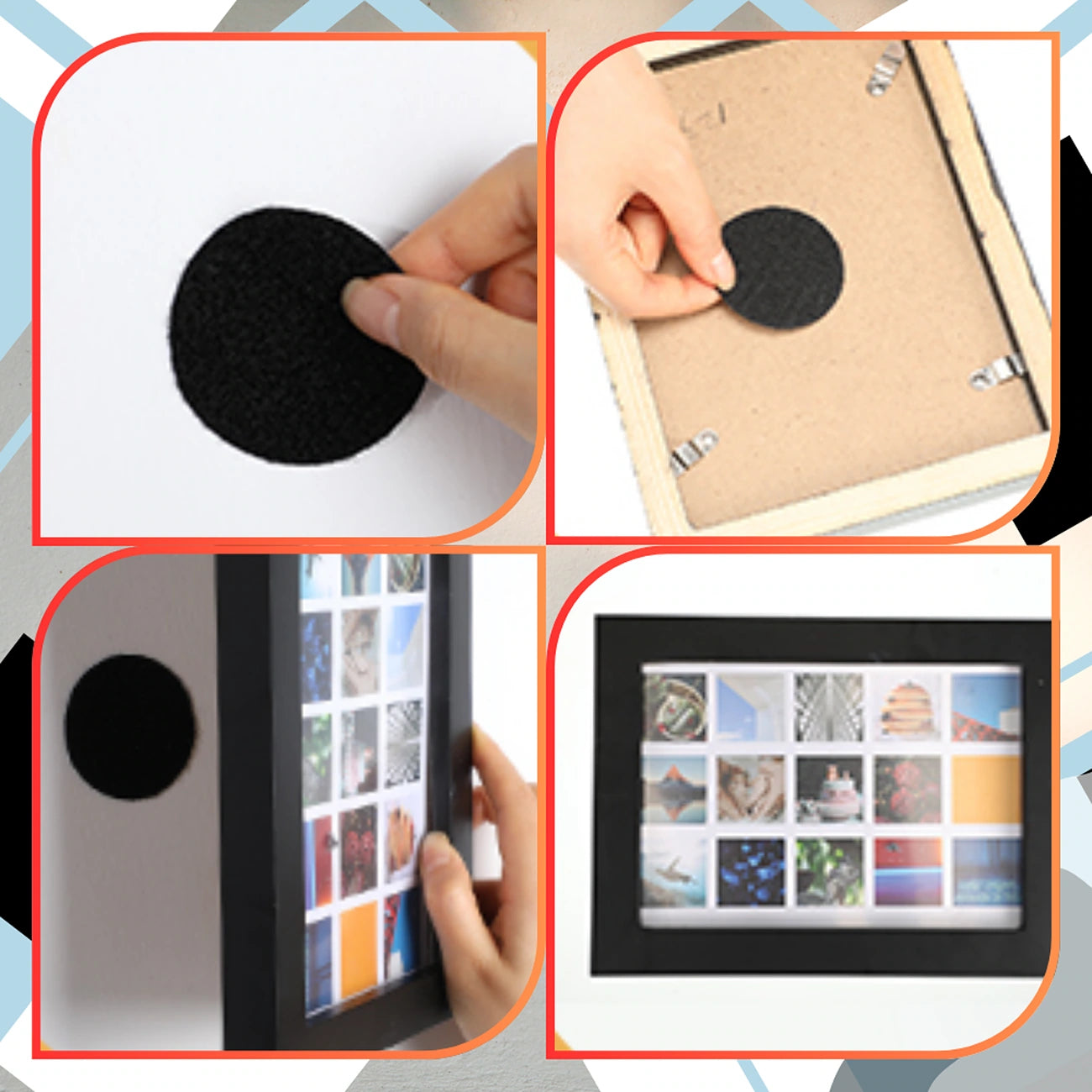 Līmējošās apaļās sloksnes, 50 mm, 60 gab.