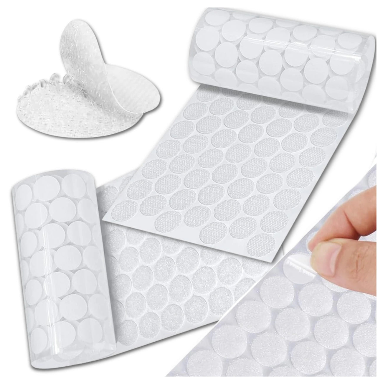 Pašlīmējošas apaļas uzlīmes, 15 mm, 600 gab.