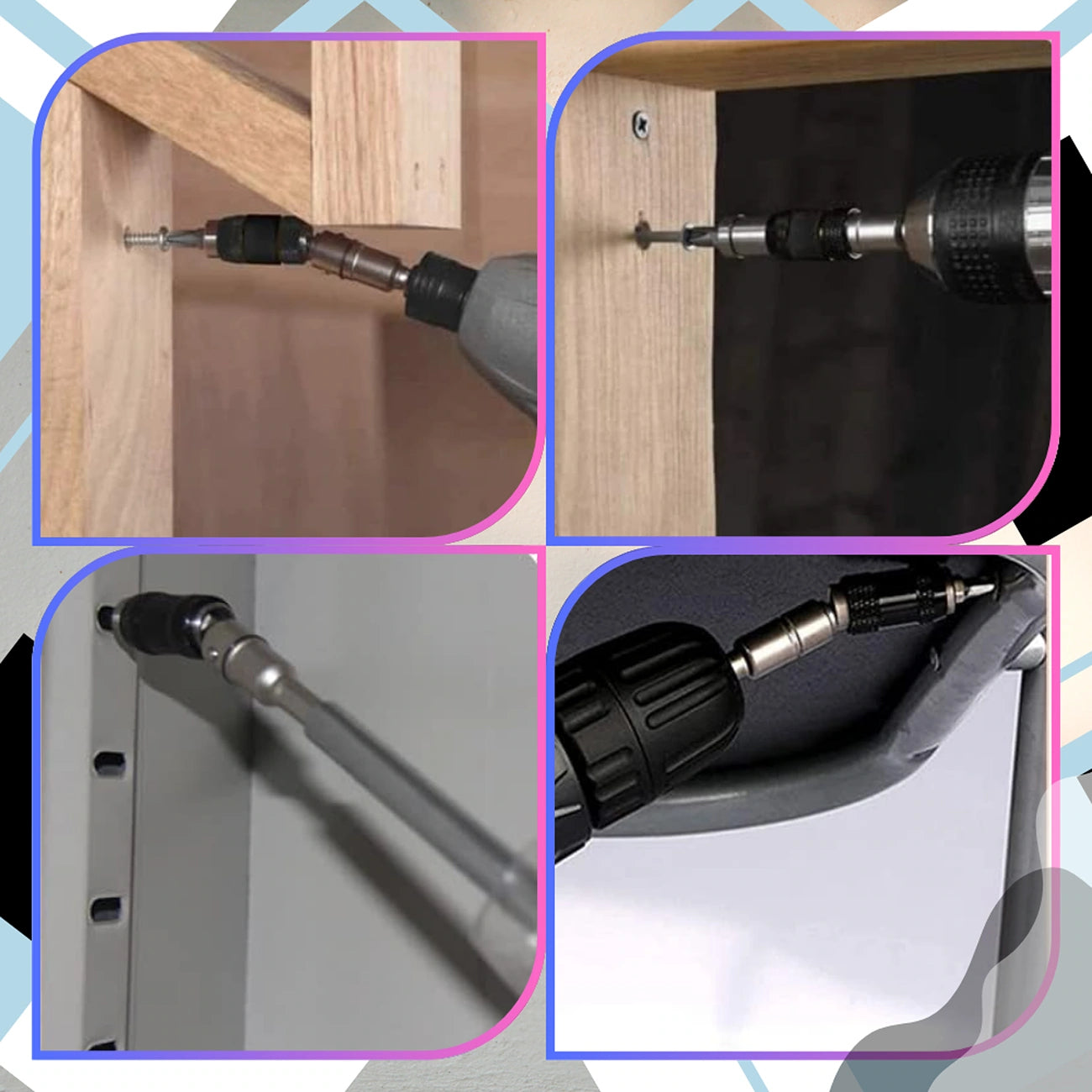 Magnētiskā urbšanas galva ar grozāmu leņķi 0–20° 1/4" HEX